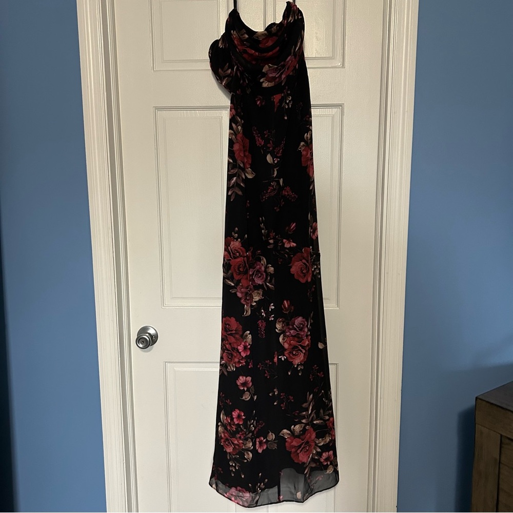NWT Birdy Grey Mira medium black fleurs d’amour floral dress bridesmaid prom - Picture 10 of 10
